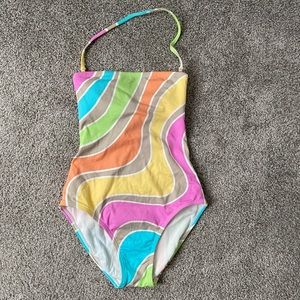 La Blanca One-Piece Swimsuit w/Removable Strap, Size 6